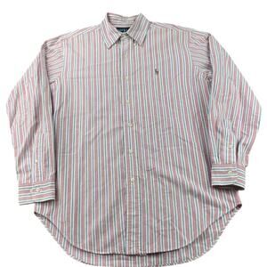 Vintage‎ Ralph Lauren Button Down Shirt Men 15.5 32/33 Multicolor Classic Fit